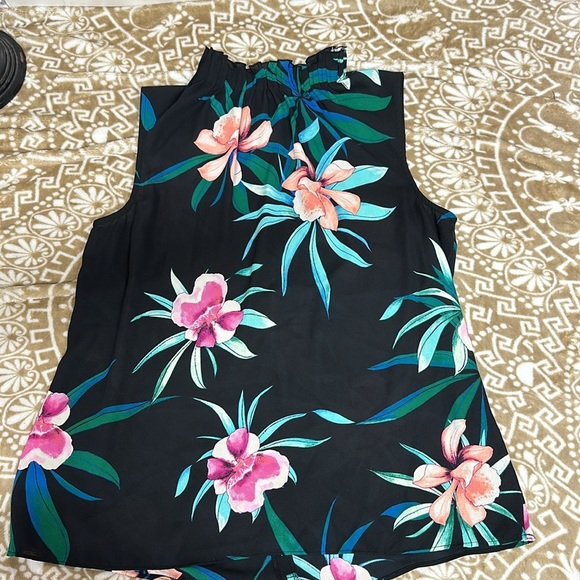 Worthington Semi Sheer Sleeveless Blouse Sz S - Picture 6 of 9